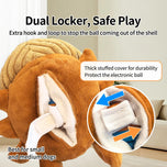 Interactive Plush Dog Toy - Dancing Ball for Fetch and Chewing